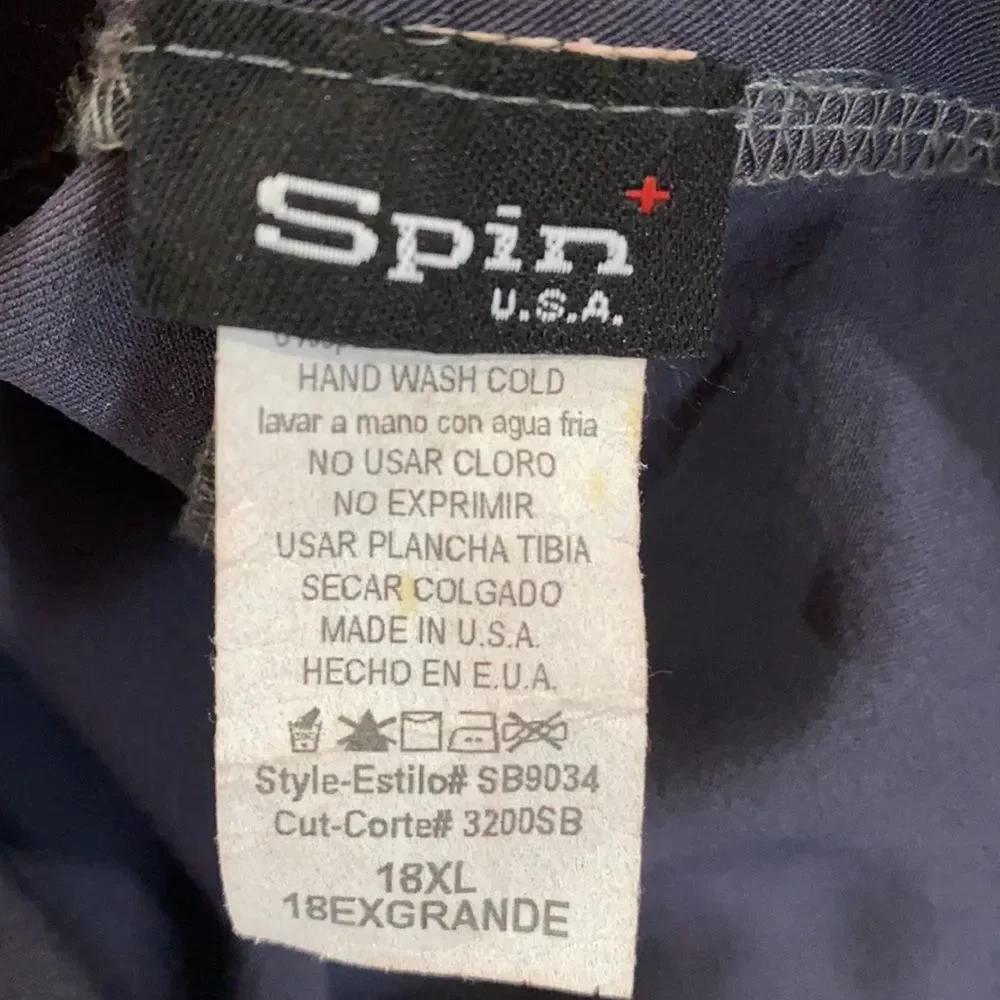 NWOT Spin USA Gray Stretch Trousers Pants Size XL